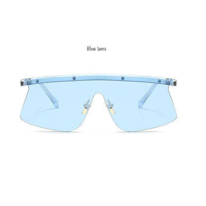 ROYAL GIRL Brand Designer Women Sunglasses Retro Flat Top Rimless Unique Sun glasses Men ss183