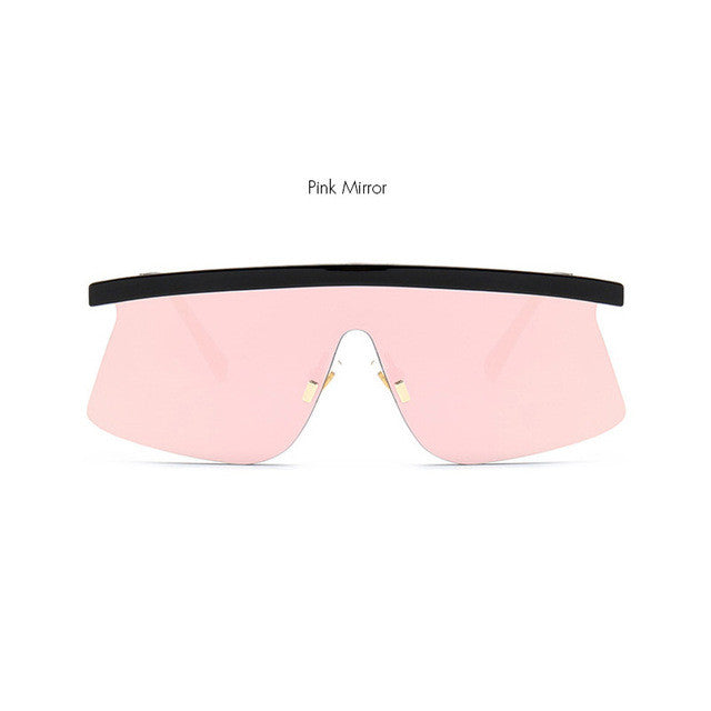 ROYAL GIRL Brand Designer Women Sunglasses Retro Flat Top Rimless Unique Sun glasses Men ss183
