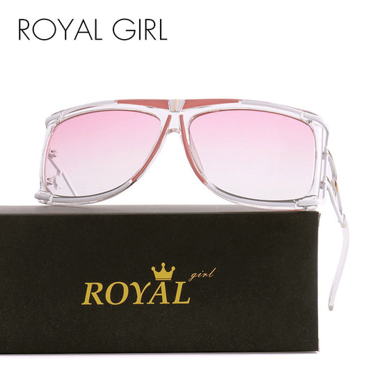 ROYAL GIRL 2017 New Vintage Men Brand Designer Sunglasses Vintage Oversize Sun glasses Metal Frame Oculos Glasses ss390