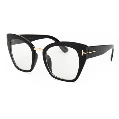 ROYAL GIRL Fashion Cat Eye Sunglasses Women Classic Brand Designer Female Gradient Flat Panel Lens Big Oculos ss191