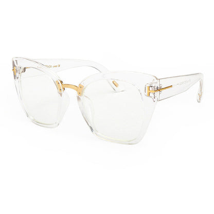 ROYAL GIRL Fashion Cat Eye Sunglasses Women Classic Brand Designer Female Gradient Flat Panel Lens Big Oculos ss191