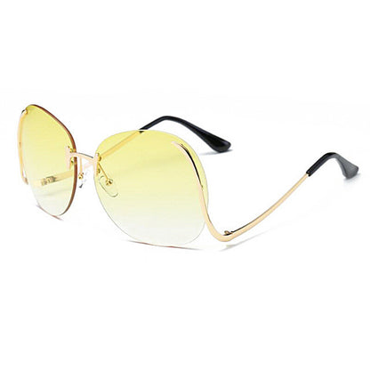 ROYAL GIRL 2017 NEW Unique Eyeglasses Women Rimless frames glasses Oversized ss380