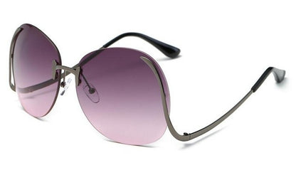 ROYAL GIRL 2017 NEW Unique Eyeglasses Women Rimless frames glasses Oversized ss380