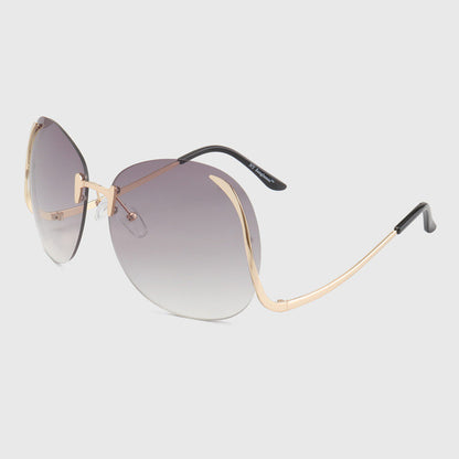 ROYAL GIRL 2017 NEW Unique Eyeglasses Women Rimless frames glasses Oversized ss380