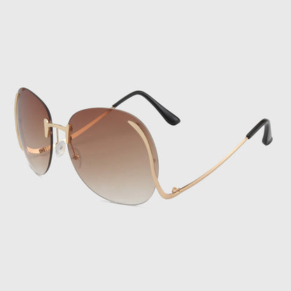 ROYAL GIRL 2017 NEW Unique Eyeglasses Women Rimless frames glasses Oversized ss380