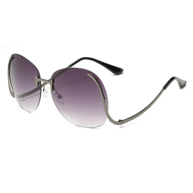 ROYAL GIRL 2017 NEW Unique Eyeglasses Women Rimless frames glasses Oversized ss380