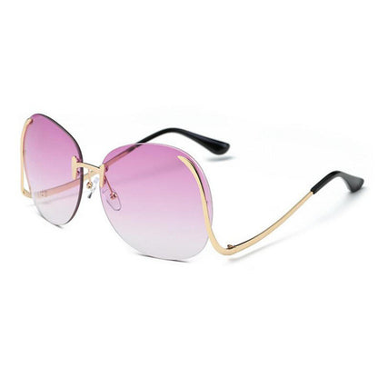 ROYAL GIRL 2017 NEW Unique Eyeglasses Women Rimless frames glasses Oversized ss380