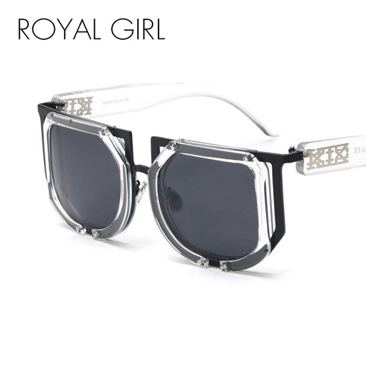 ROYAL GIRL Fashion Polarizing Luxury Sunglasses Women Brand Design Vintage Men Sun Glasses Decoration Big Frame Eyewear ss557
