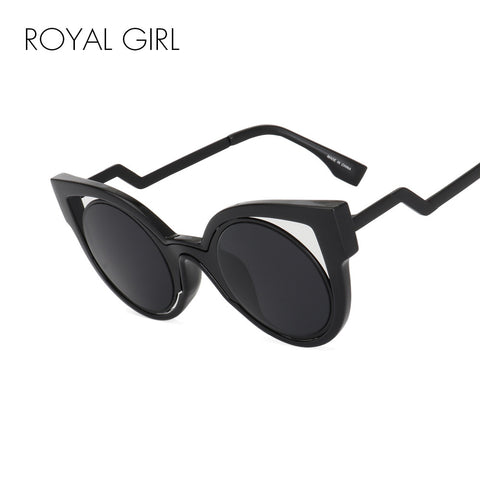 ROYAL GIRL New Luxury Brand Designer Classic  Cat Eye Style Sunglasses Women Vintage Round Sun Glasses Gafas de sol ss540