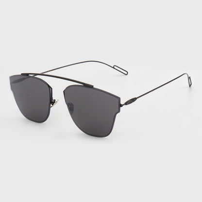 ROYAL GIRL High Quality Metal Frame Fashion Cat Eye Sunglasses Women Brand Designer Vintage Men Sun Glasses Oculos ss288