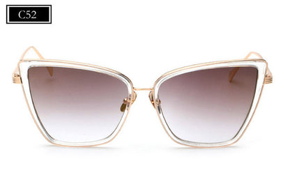 ROYAL GIRL New Fashion Women Cat Eye Sunglasses Luxury Brand Designer Alloy