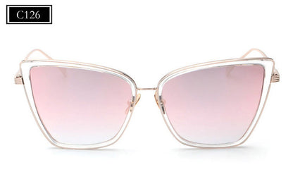 ROYAL GIRL New Fashion Women Cat Eye Sunglasses Luxury Brand Designer Alloy