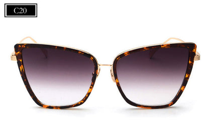 ROYAL GIRL New Fashion Women Cat Eye Sunglasses Luxury Brand Designer Alloy