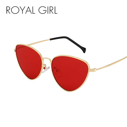 ROYAL GIRL Cat Eye Sunglasses Women 2017 Light Weight Summer Styles Retro Sun Glasses Fashion Red Lens UV400 Eyewear ss237