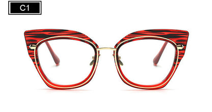 ROYAL GIRL Fashion Women Cat's Eye Glasses Brand Designer Frames Women Eyeglasses Frames High Quality Clear Lens 6 Color SS935