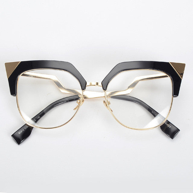 ROYAL GIRL New Cat Eye Eyeglasses Frames Retro Optical Frames Clear lens Spectacle SS381