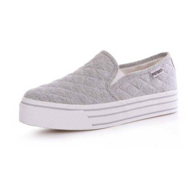 Renben Women Loafers Casual Flats Shoes Round Toe Fashion Platform  Loafer Shoes Autumn Comfort
