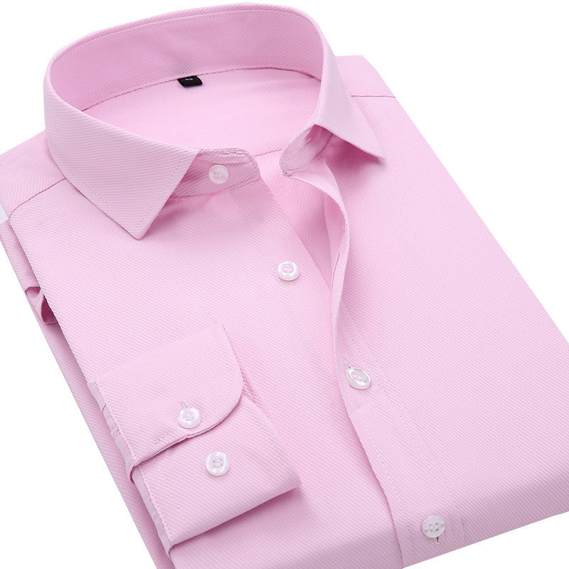 2016 Hot  Twill Pure Shirts High Quality Male Long-sleeve Slim Dress