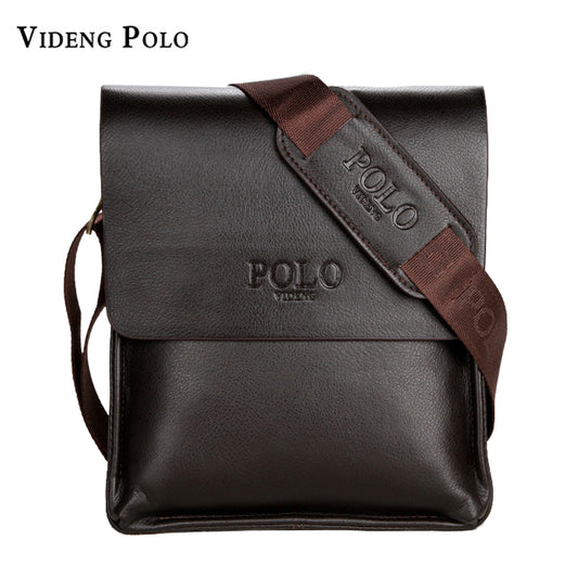 VIDENG POLO Famous Brand Leather Men Bag Casual Business Leather