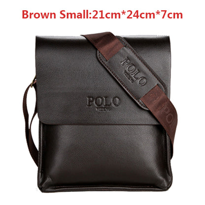 VIDENG POLO Famous Brand Leather Men Bag Casual Business Leather