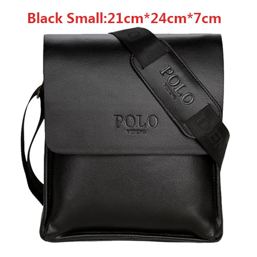 VIDENG POLO Famous Brand Leather Men Bag Casual Business Leather