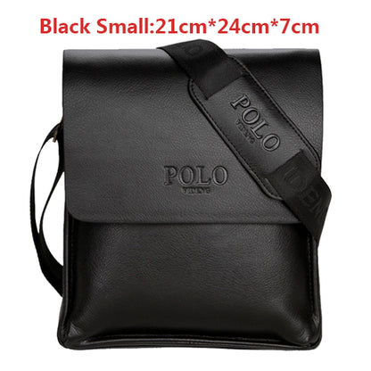 VIDENG POLO Famous Brand Leather Men Bag Casual Business Leather