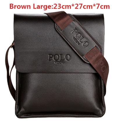 VIDENG POLO Famous Brand Leather Men Bag Casual Business Leather