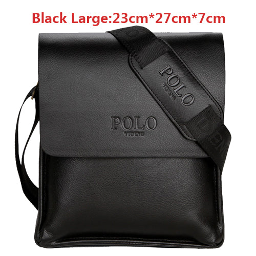 VIDENG POLO Famous Brand Leather Men Bag Casual Business Leather