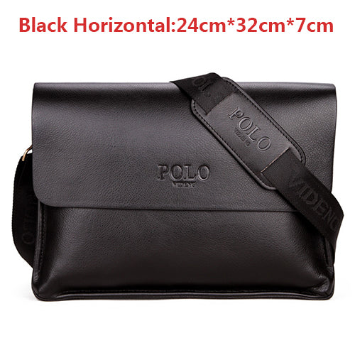 VIDENG POLO Famous Brand Leather Men Bag Casual Business Leather