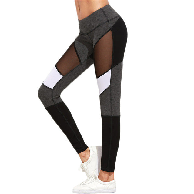 SHEIN Casual Leggings Women Fitness Leggings Color Block Autumn Winter