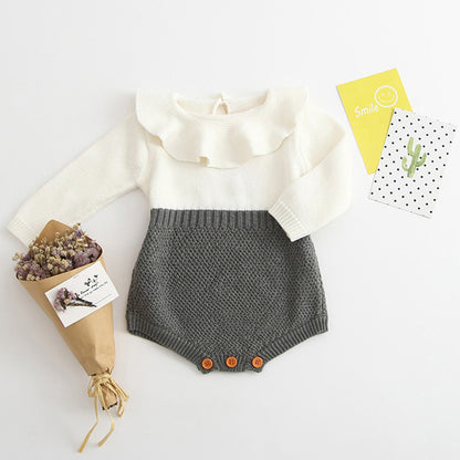 Kids Girls Romper long sleeve Baby Knitted Sweater Winter Princess