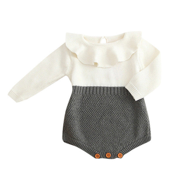 Kids Girls Romper long sleeve Baby Knitted Sweater Winter Princess