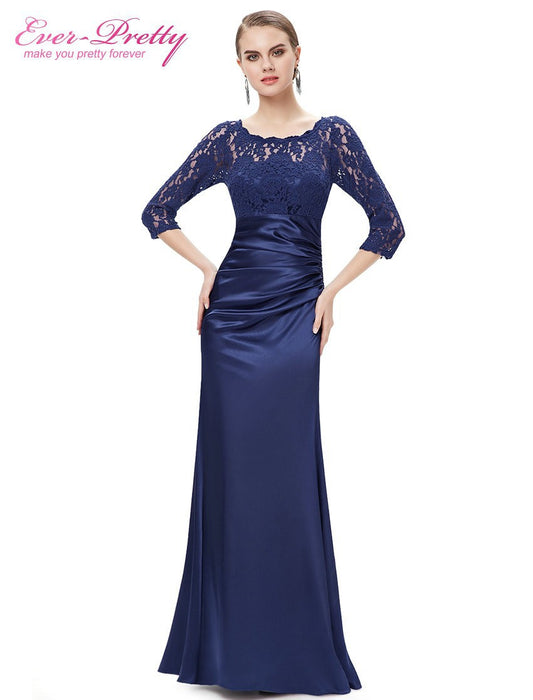 Evening Dresses Ever Pretty HE09882 Autumn Style Elegant 3/4 Sleeve - Shopy Max
