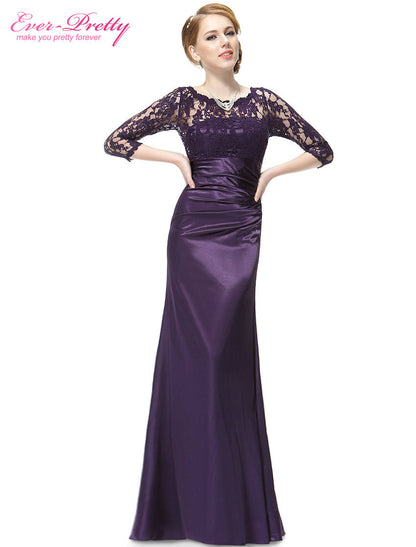 Evening Dresses Ever Pretty HE09882 Autumn Style Elegant 3/4 Sleeve - Shopy Max
