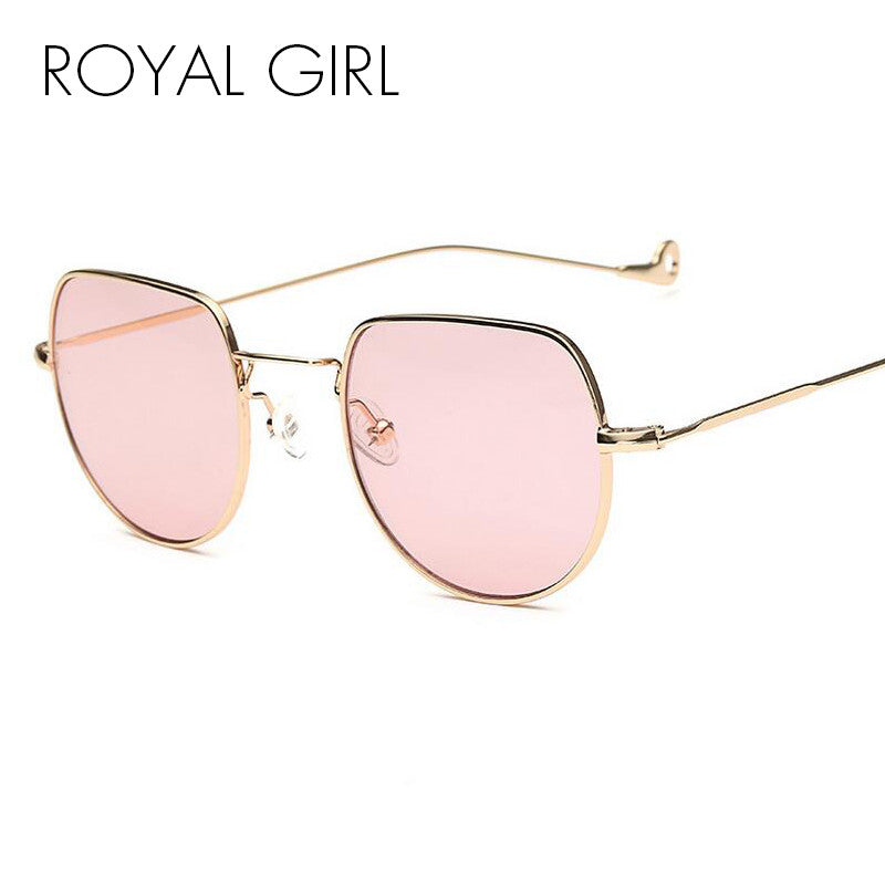 ROAYL GIRL 2017 Hot Hight Quality Sunglasses Lens Men Women Mirror Round Sun Glasses Rayed UV400 SS132