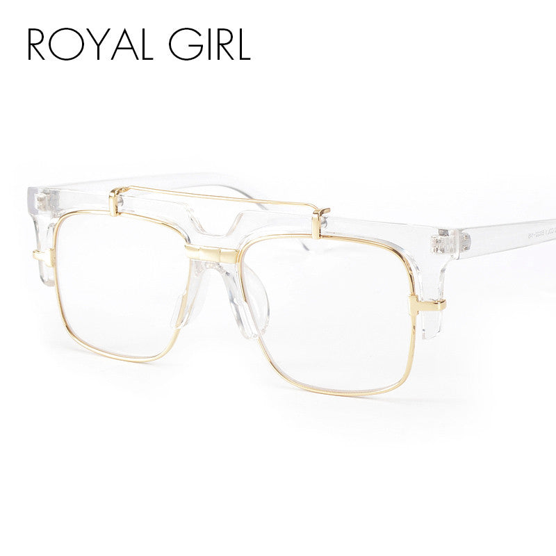 ROYAL GIRL 2017 Fashion Sunglasses Men Women Brand Designer Clear Frame Glasses Retro Gradient Sun Glasses Oculos de sol ss078