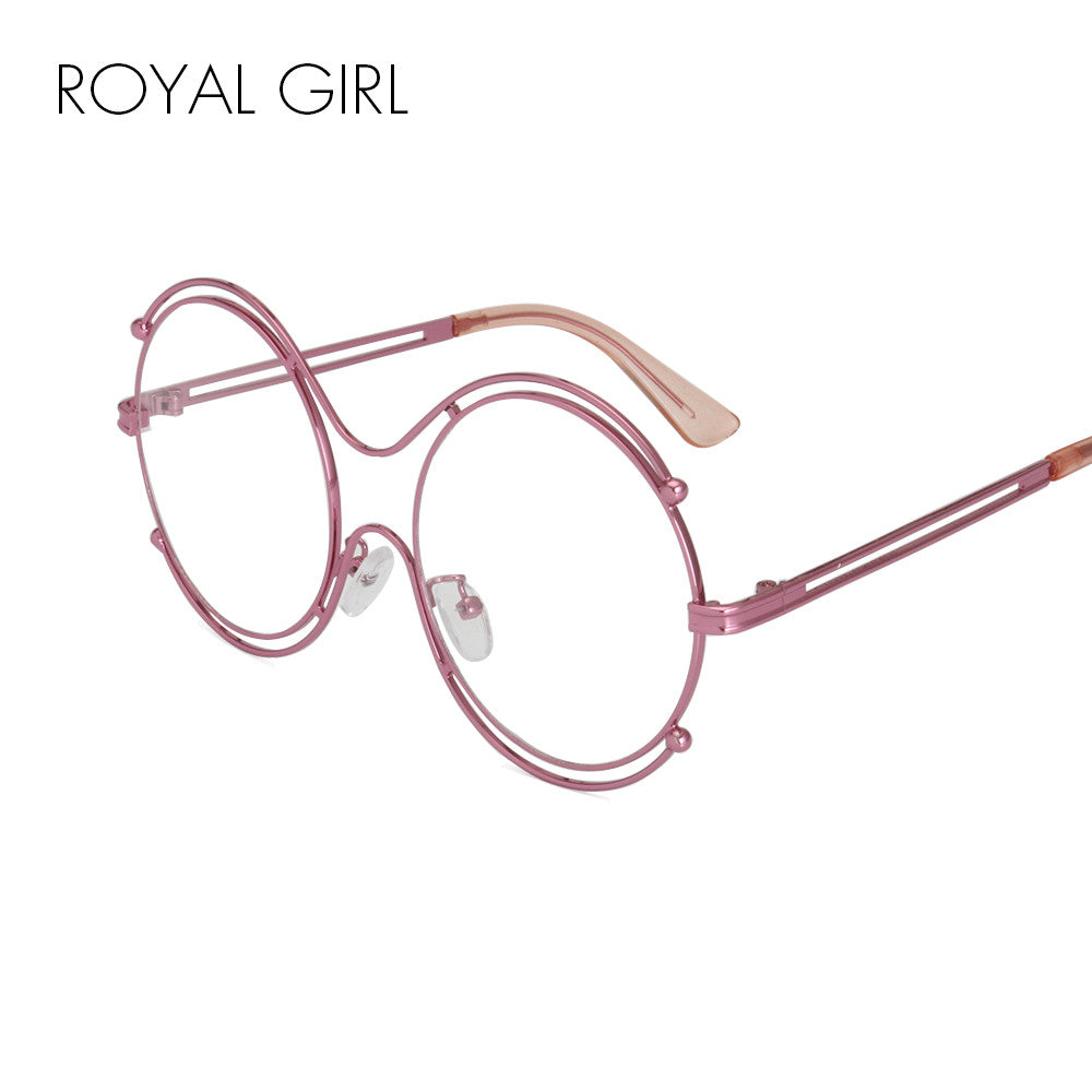 ROYAL GIRL High Quality Round Alloy Frame Sunglasses Women Brand Designer Sun Glasses Oculos De Sol Feminino ss185