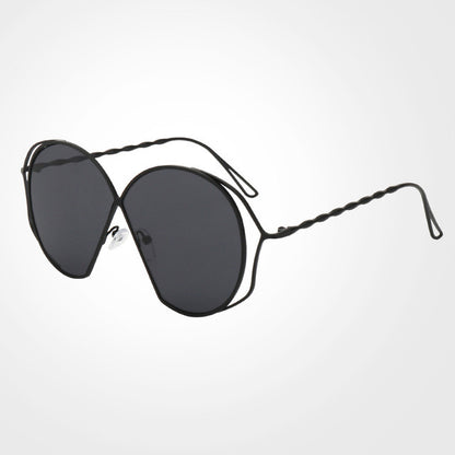 ROYAL GIRL Fashion Unique Oval Sunglasses Women Vintage Pierced Female Sun Glasses oculos de sol feminino UV400 ss880