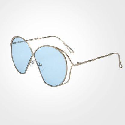 ROYAL GIRL Fashion Unique Oval Sunglasses Women Vintage Pierced Female Sun Glasses oculos de sol feminino UV400 ss880