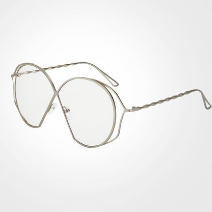 ROYAL GIRL Fashion Unique Oval Sunglasses Women Vintage Pierced Female Sun Glasses oculos de sol feminino UV400 ss880