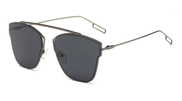 ROYAL GIRL Brand Design Cat Eye Sunglasses Women Fashion Coating Mirror Flat Panel Lens Sun Glasses Oculos de sol UV400 ss230