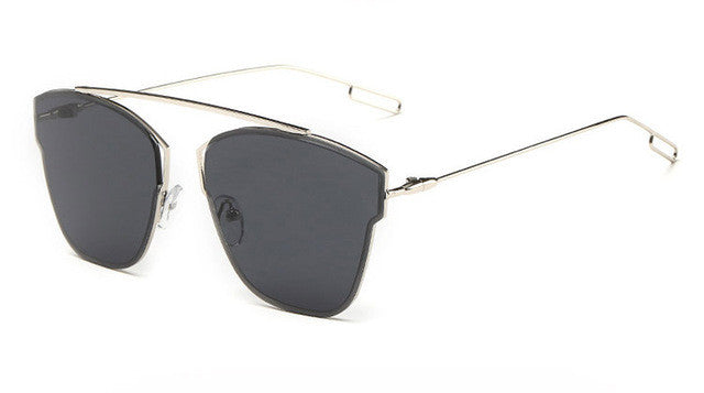 ROYAL GIRL Brand Design Cat Eye Sunglasses Women Fashion Coating Mirror Flat Panel Lens Sun Glasses Oculos de sol UV400 ss230