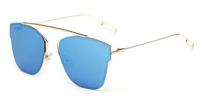 ROYAL GIRL Brand Design Cat Eye Sunglasses Women Fashion Coating Mirror Flat Panel Lens Sun Glasses Oculos de sol UV400 ss230