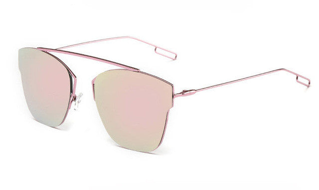 ROYAL GIRL Brand Design Cat Eye Sunglasses Women Fashion Coating Mirror Flat Panel Lens Sun Glasses Oculos de sol UV400 ss230