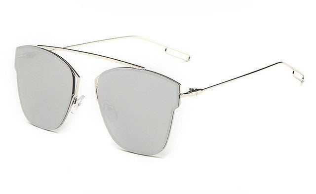 ROYAL GIRL Brand Design Cat Eye Sunglasses Women Fashion Coating Mirror Flat Panel Lens Sun Glasses Oculos de sol UV400 ss230