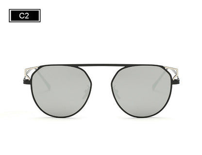ROYAL GIRL Fashion Round Frame Cat's Eye Sunglasses Female Brand Designer Retro Sunglasses SS938