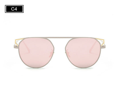 ROYAL GIRL Fashion Round Frame Cat's Eye Sunglasses Female Brand Designer Retro Sunglasses SS938