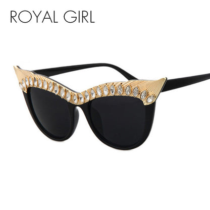 ROYAL GIRL New Fashion Women Statement Cat eye sunglasses Vintage Sun glasses shades Brand sunnies ss630