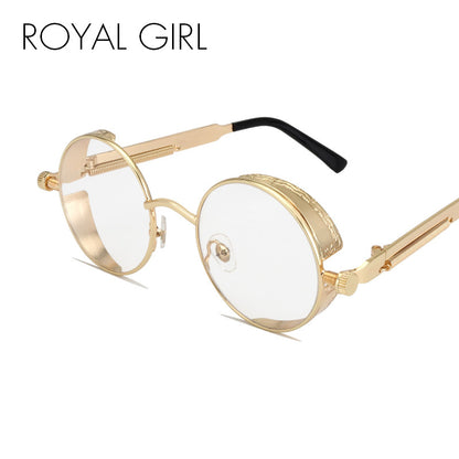 ROYAL GIRL High Quality Vintage Metal Round Eyeglasses Frames Retro Glasses Women ss681
