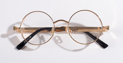 ROYAL GIRL High Quality Vintage Metal Round Eyeglasses Frames Retro Glasses Women ss681